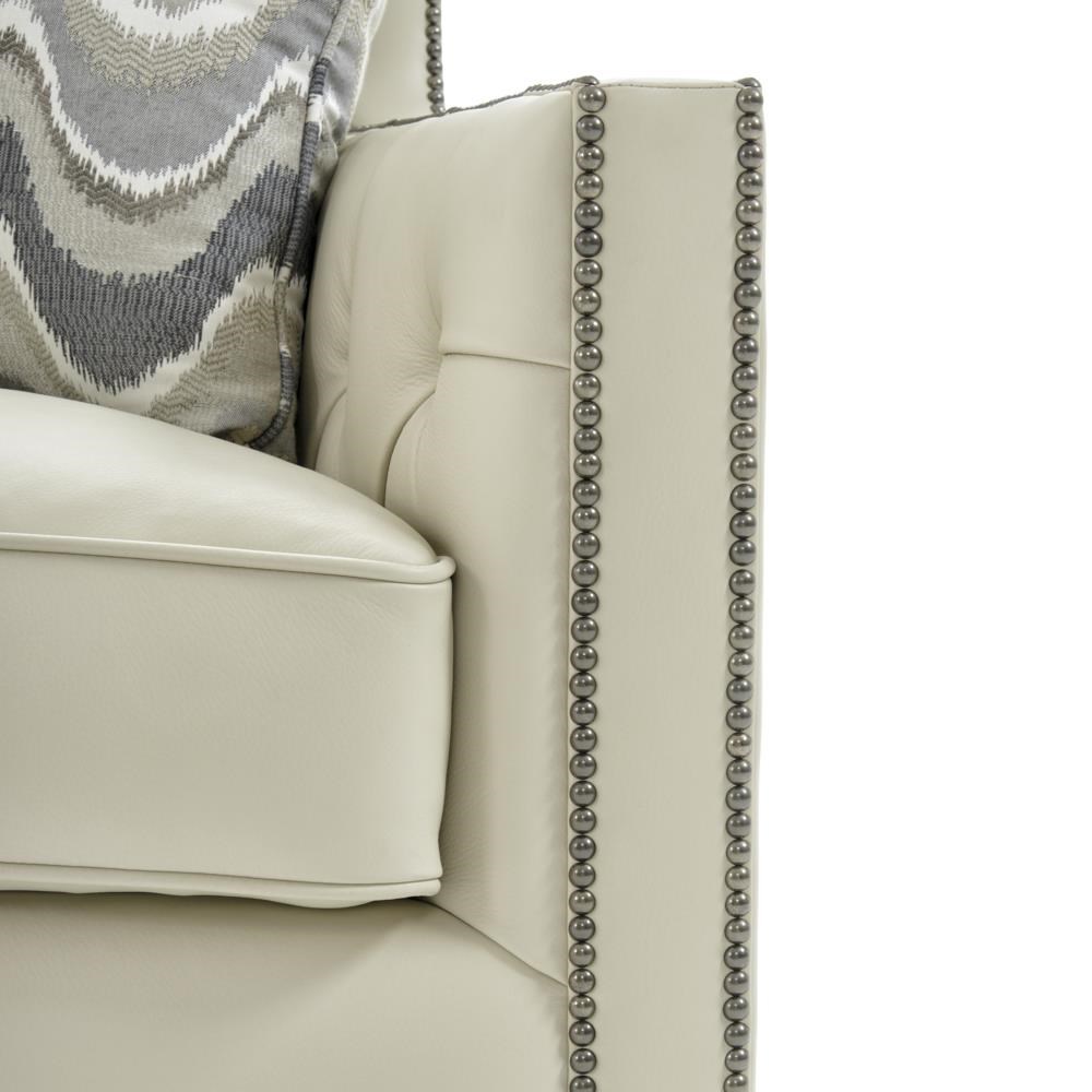 Bernhardt candace outlet leather sofa